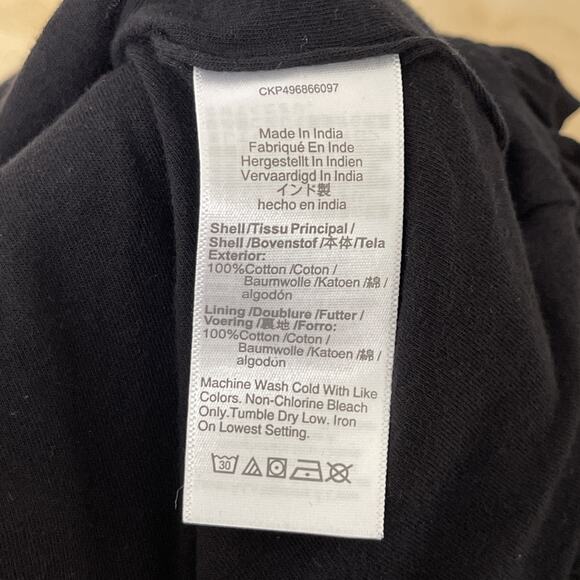 NWT Madewell Sleeveless Crewneck Bubble Hem Tank Top Size XS NU852 Black Classic - Picture 4 of 9